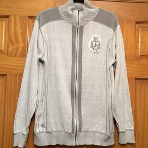 BKE Full Zip Grey Sweatshirt Jacket XL